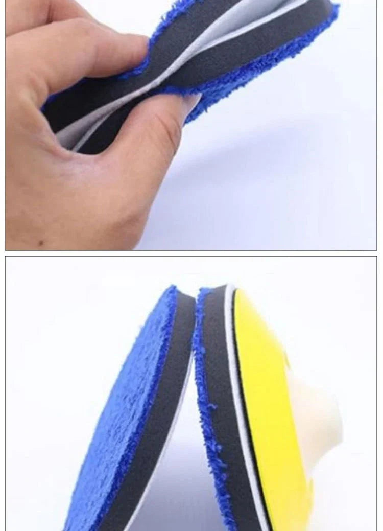 Wax Collector Pad Microfiber Sponge for DA/RO Polisher Car Use
