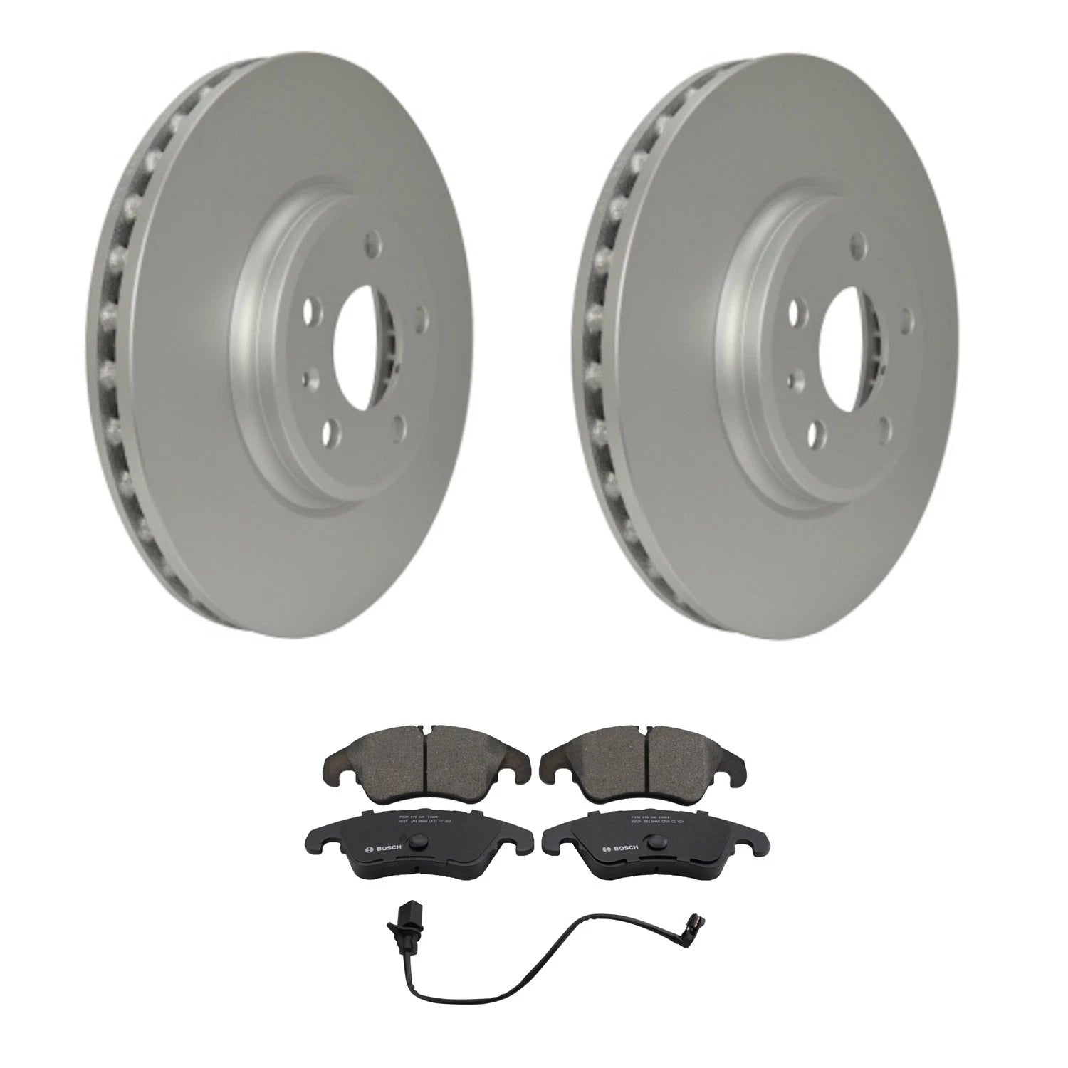Brake Pads & Rotors Kit for Audi A4 A5 Quattro Q5 (2010–2019) - Hella, Bosch