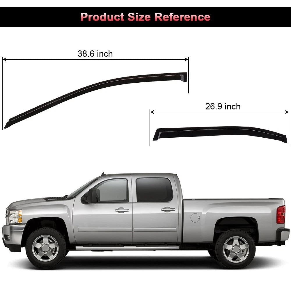 4Pcs Window Visor Shade Rain Guard for Acura TSX (2004–2008)