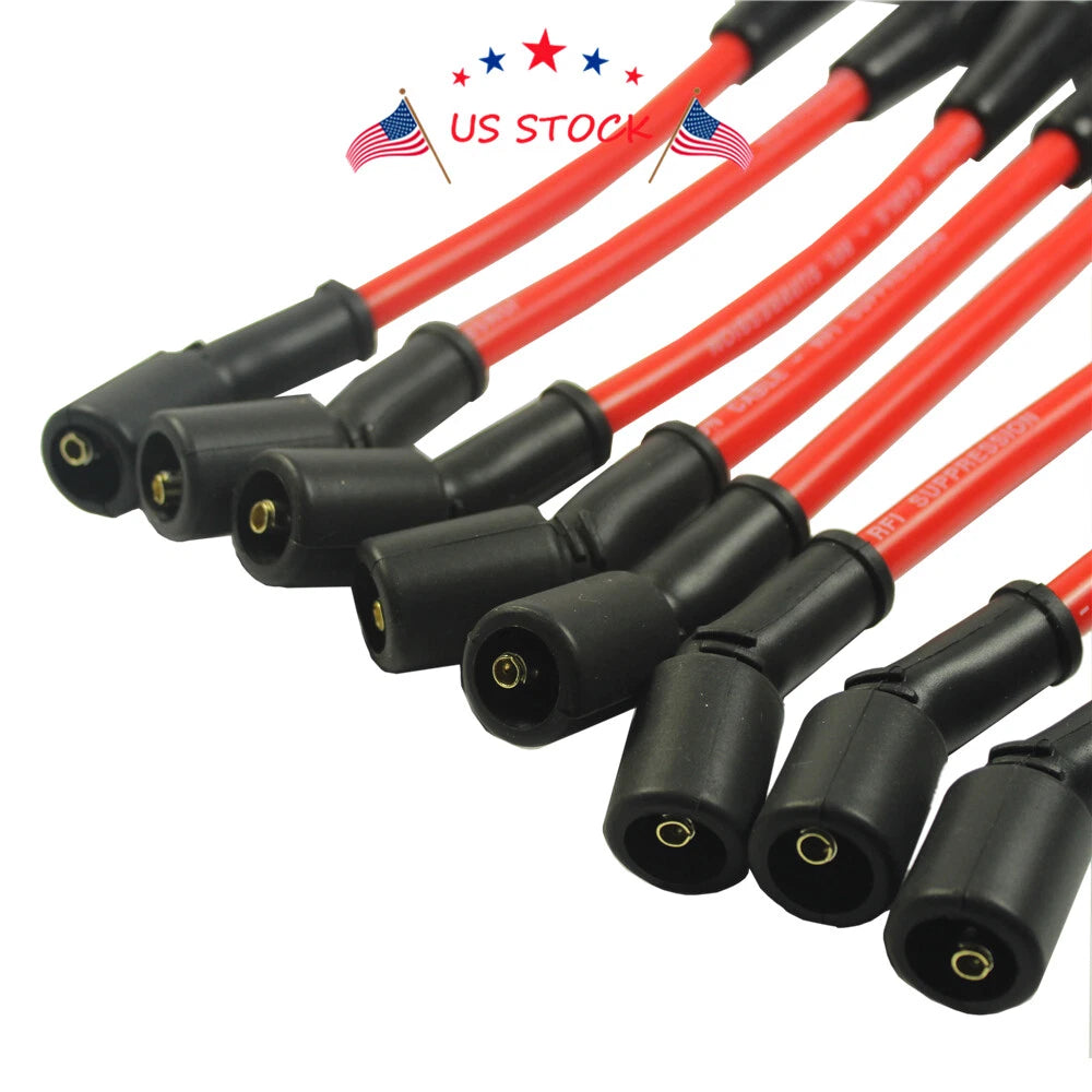 Set of 8 High Heat Spark Plug Ignition Wires for LSx LS1 LS2 LS3 LS6 LS7