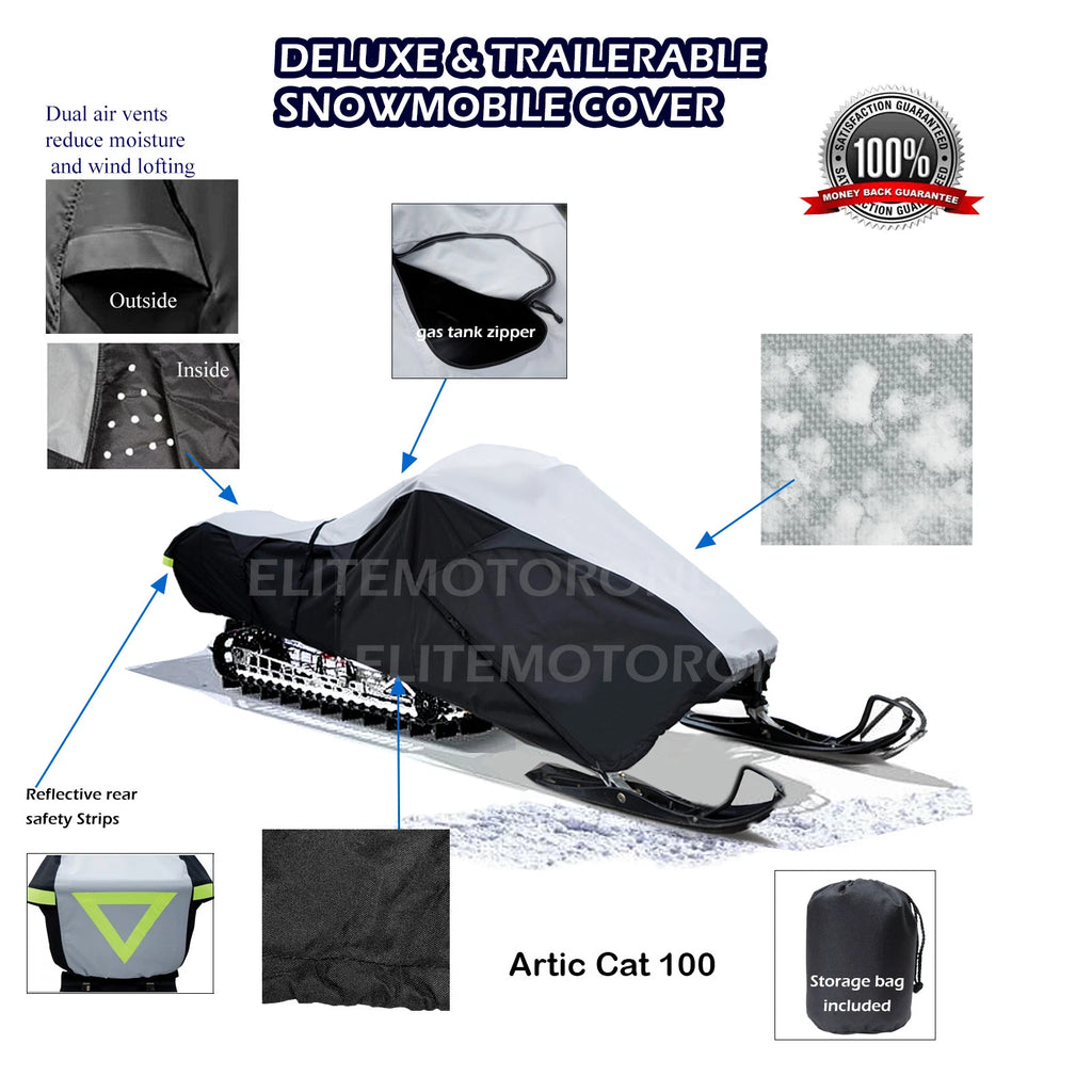Ski Doo Mini Z Snowmobile Trailerable Storage Cover (Youth, Heavy Duty)