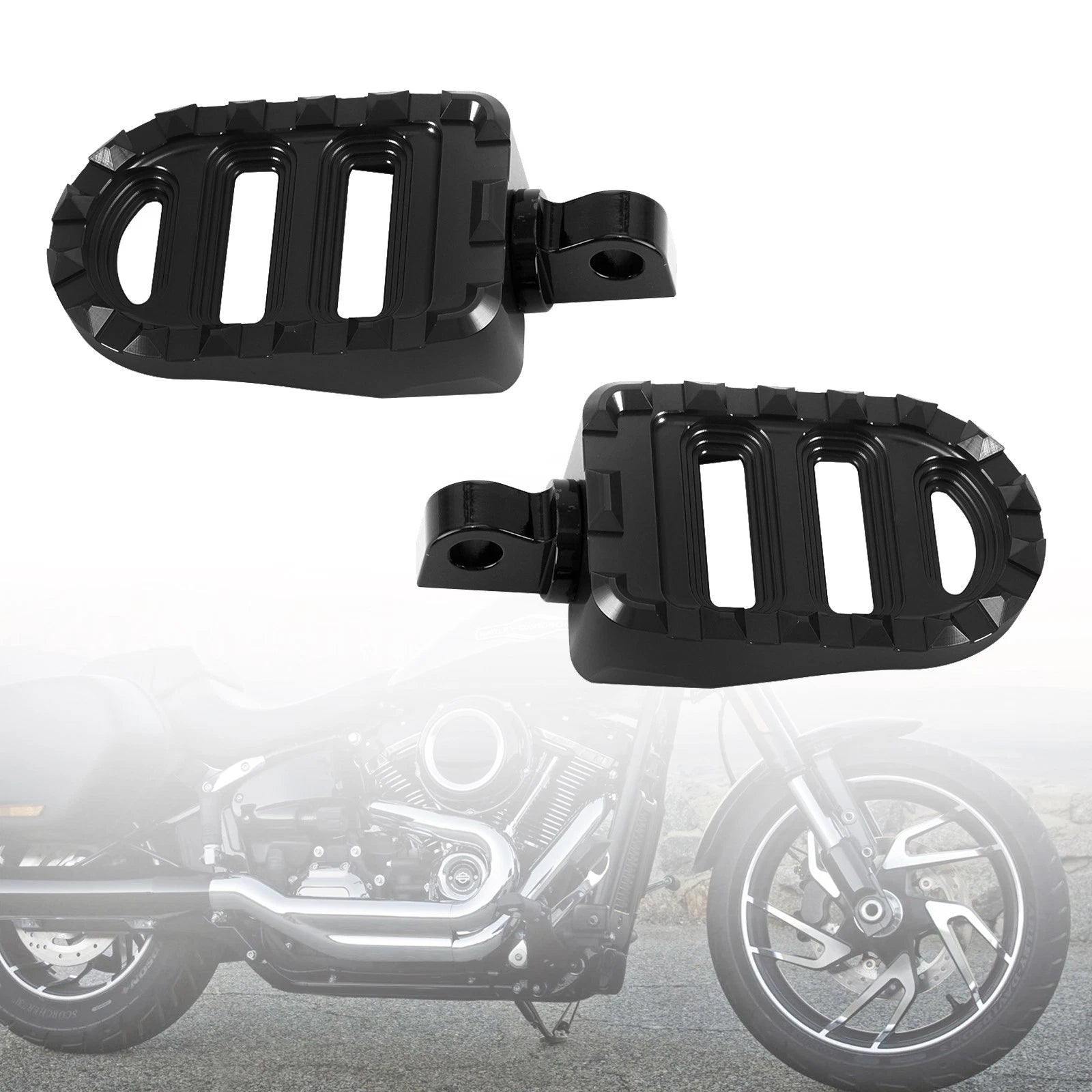 Front Footrests Foot Pegs for Harley Dyna Sportster 883 Electra Glide
