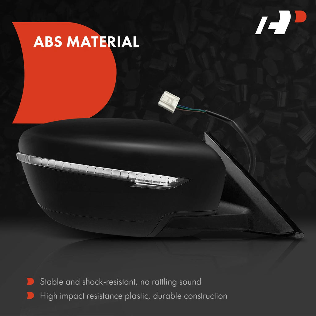 Power Mirror Pair with Manual Fold Signal for Nissan Rogue (2014–2016)