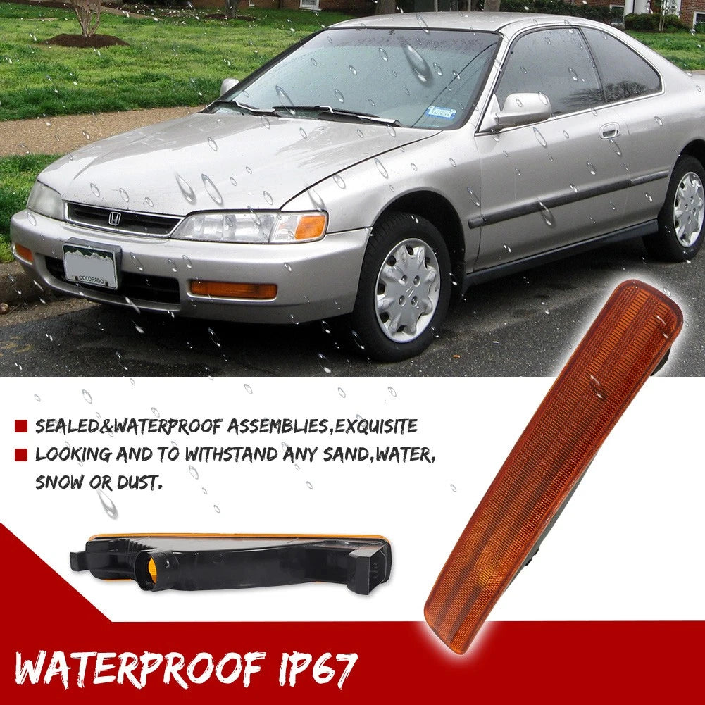 Front Bumper Signal Lights for Honda Accord 1996–1997 Amber