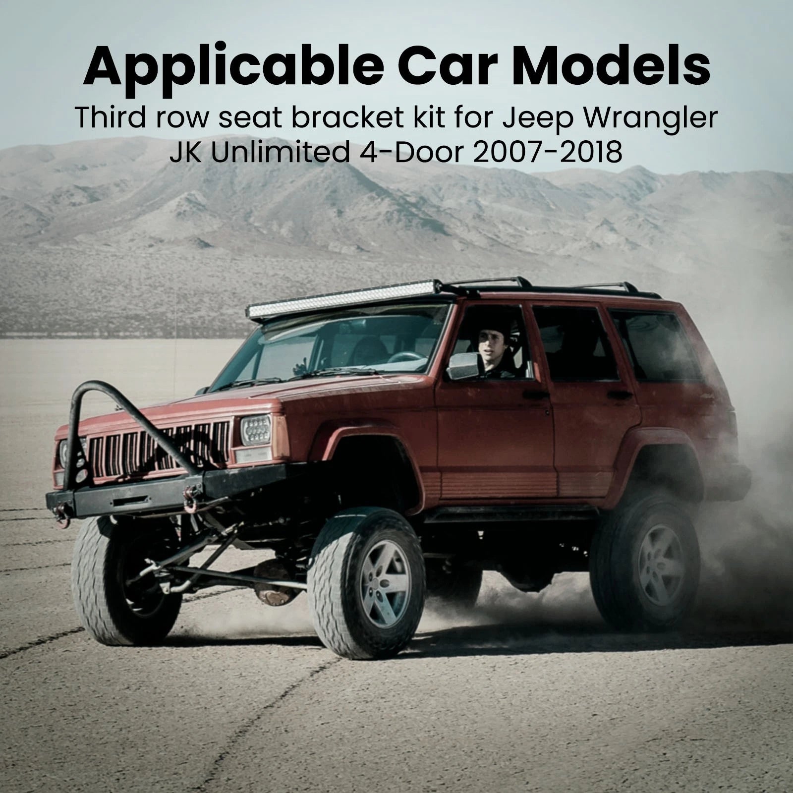 Third Row Seat Bracket Set for Jeep Wrangler JK Unlimited (2007-2017)