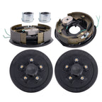 2 Pcs Trailer 5 on 4.5 Hub Drum Brake Kit for 3500 lbs (2012–2015)