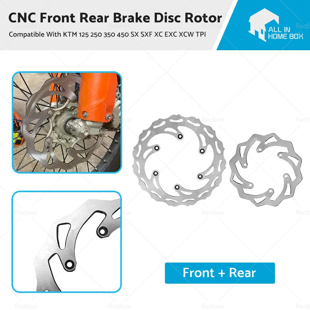 CNC Front Rear Brake Disc Rotor for KTM 125 (1994–2022)