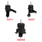 3X Engine Motor & Trans Mount for Toyota Camry 2.4L (2007–2011)