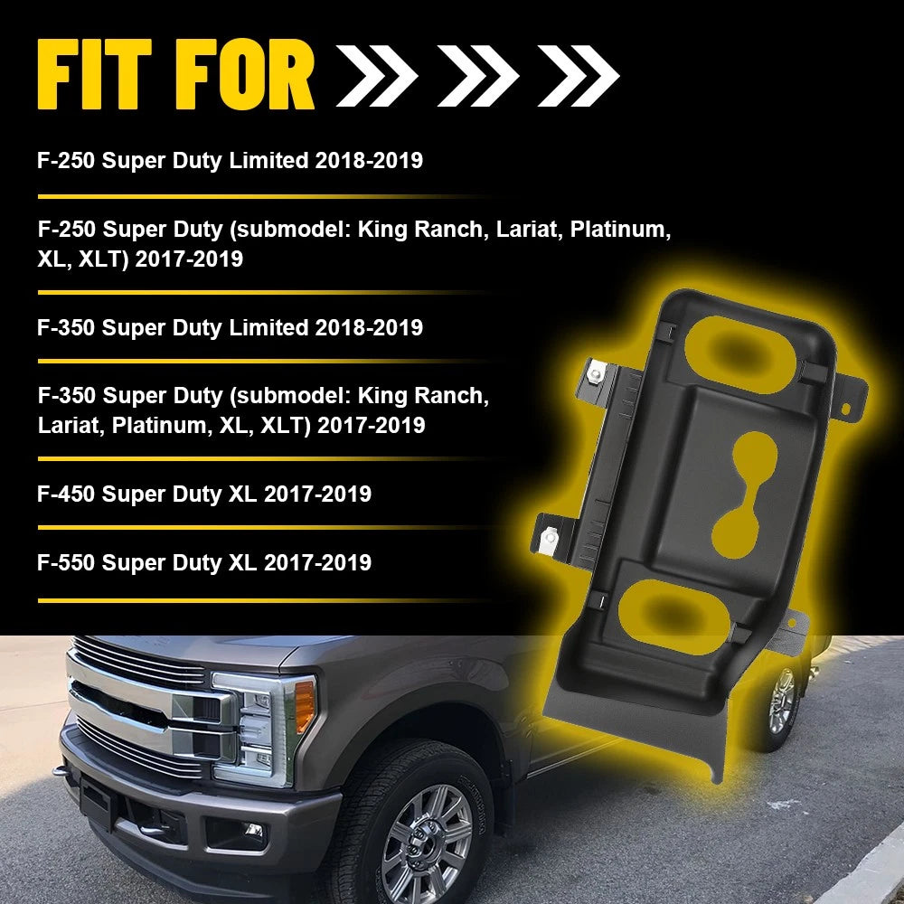 Set of 2 Front Bumper Tow Hook Trim Covers for Ford Super Duty (2017–2019)