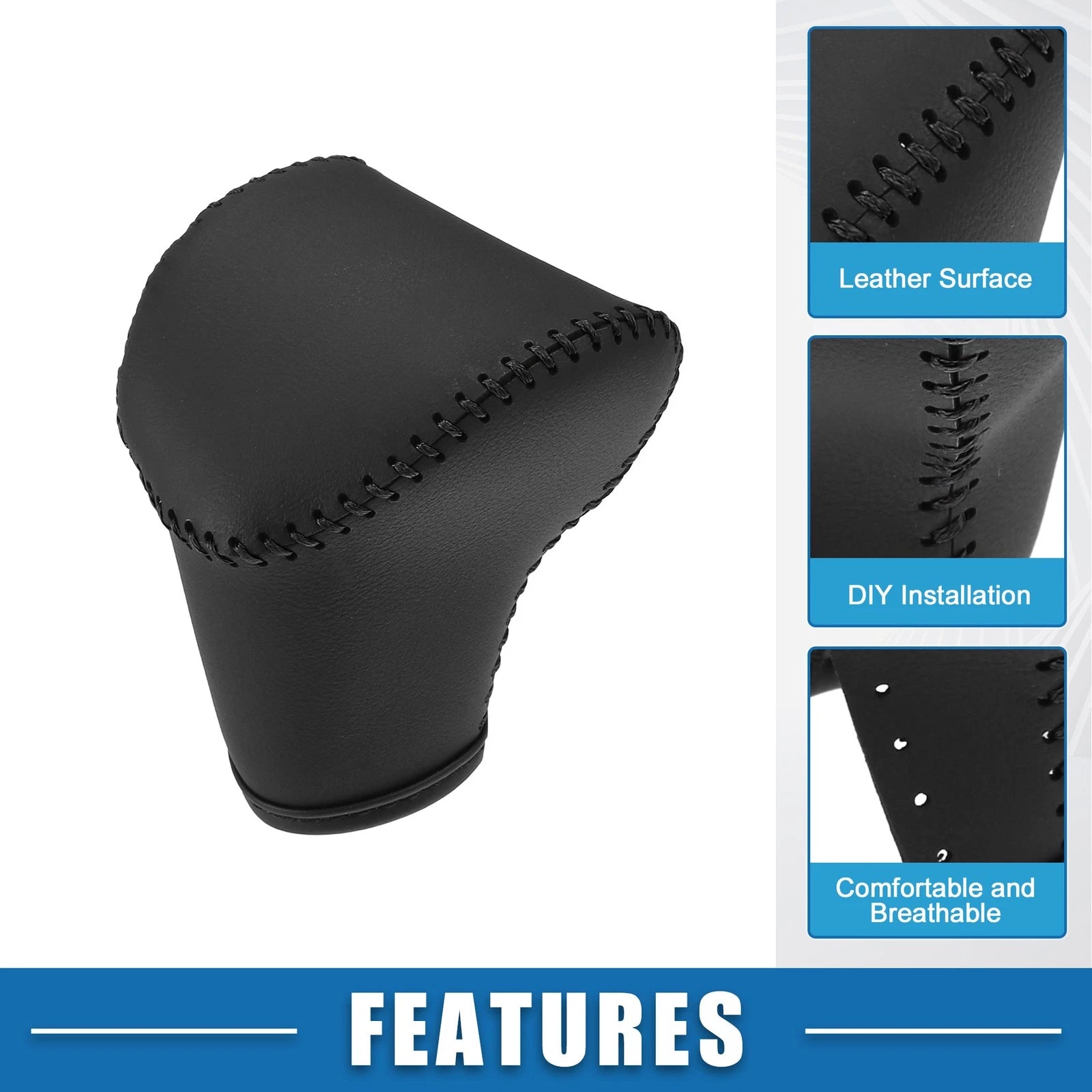 Gear Shift Knob Cover for Kia Seltos (2021–2023) Black
