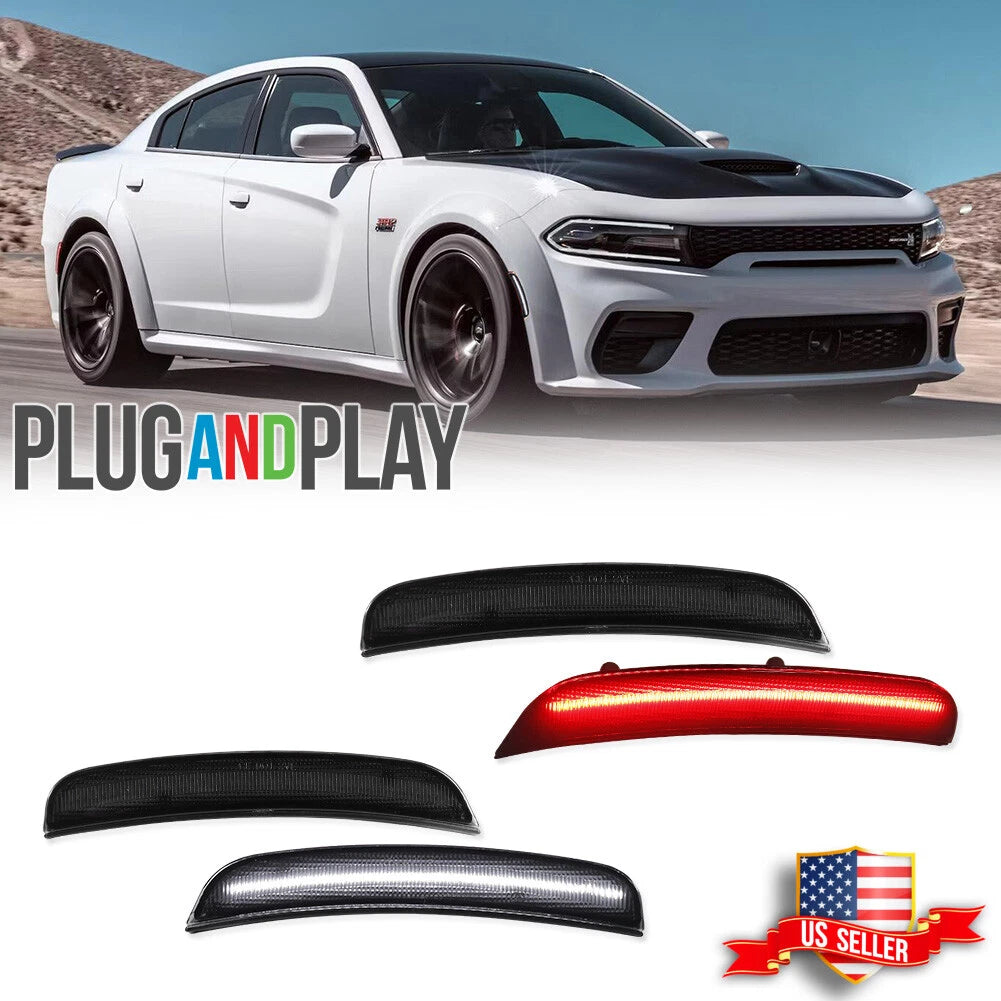 Smoked LED Side Marker Lights for Dodge Charger (2015–2023)