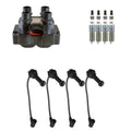 Set of 4 Denso Ignition Coil Wires & NGK Iridium Spark Plugs for Contour Escort (1995–2000)
