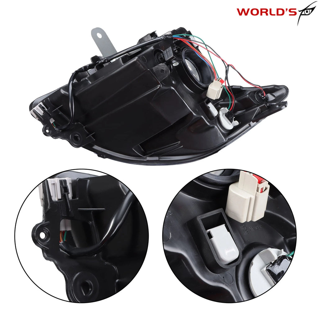 Headlight for Nissan Sentra (2010–2012) Halogen Right Passenger Black