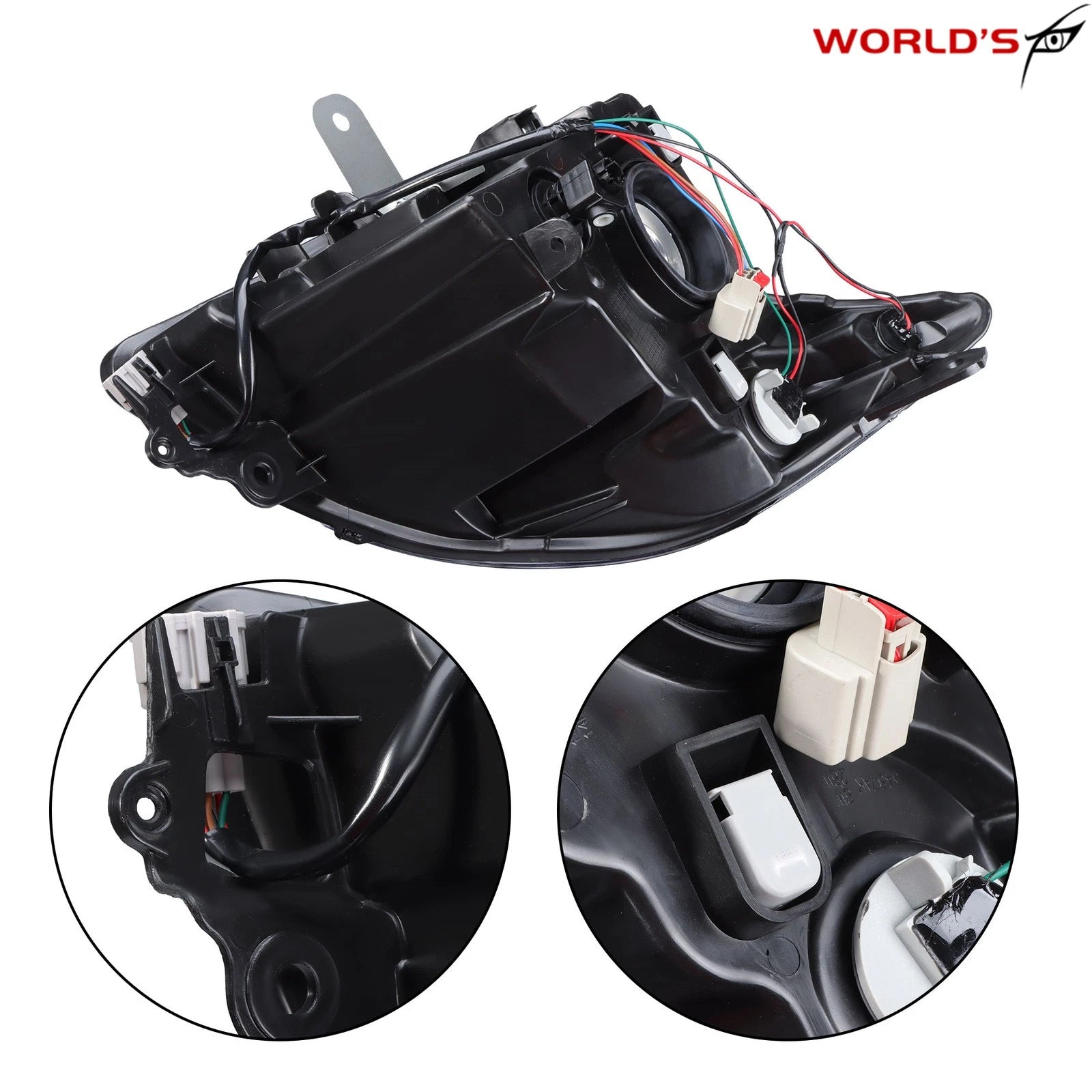 Headlight for Nissan Sentra (2010–2012) Halogen Right Passenger Black