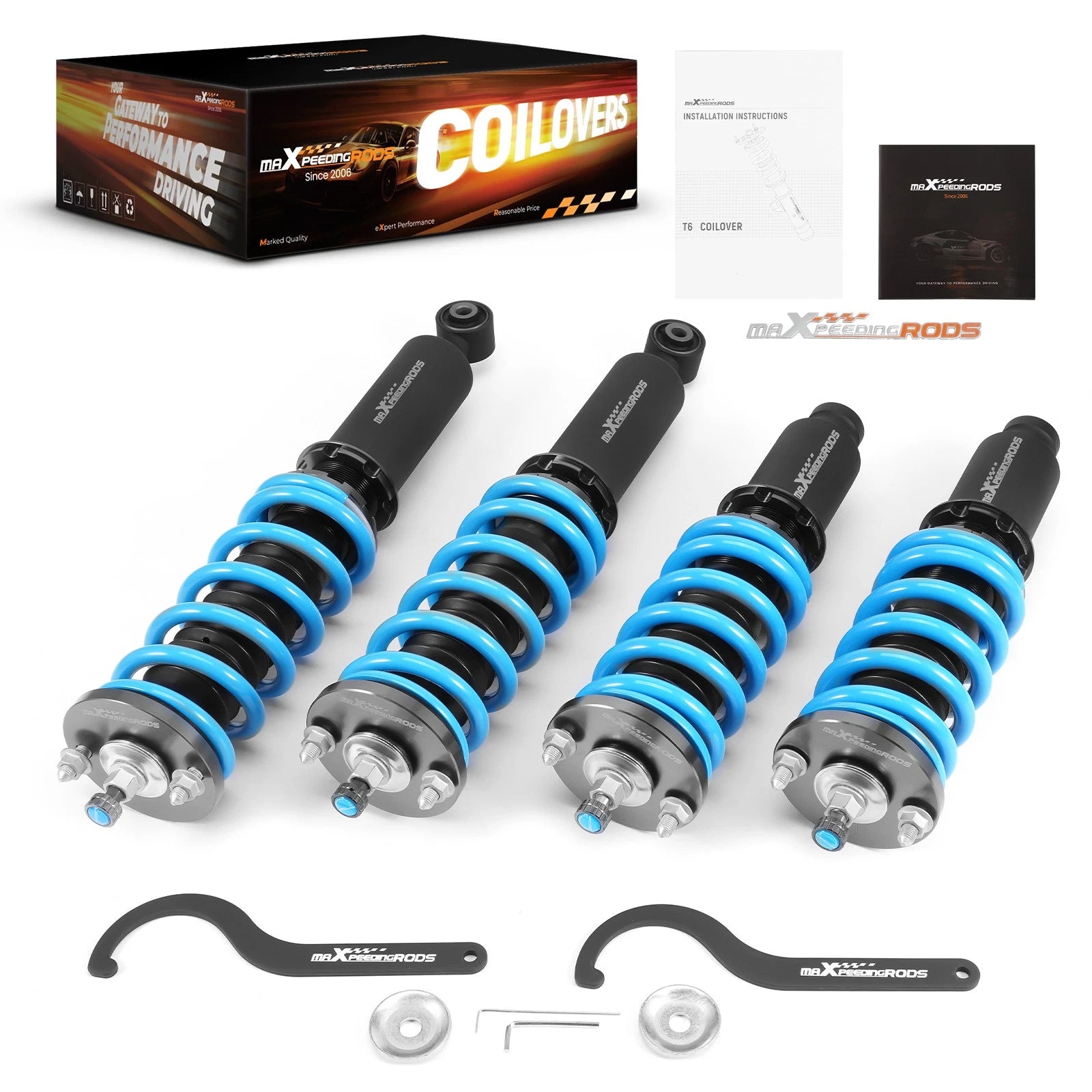 MAXPEEDINGRODS COILOVERS RACING LOWERING SPRINGS SHOCK FOR HONDA CRV 97-01