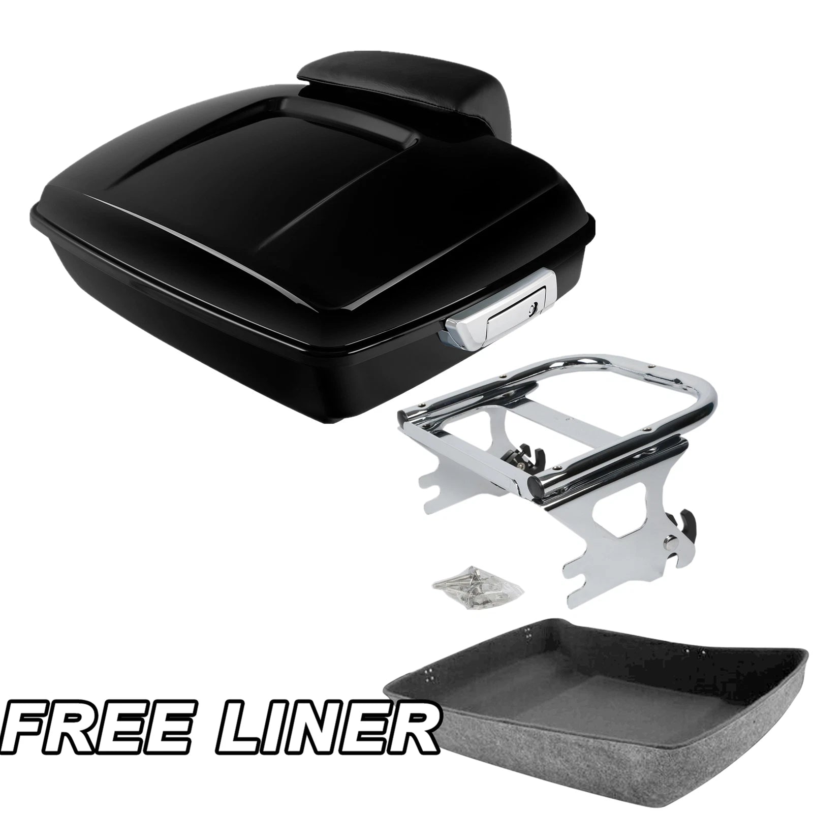 Chopped Trunk Backrest Pad for Harley Touring Electra Glide (1997–2008)