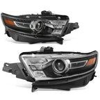 OE Style Black Housing Amber Corner Projector Headlights for Ford Taurus (2013–2019)