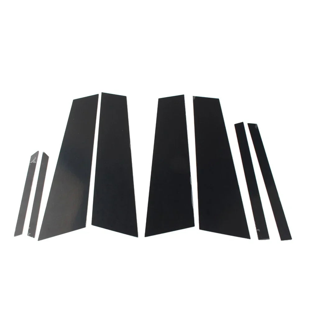 8 Pcs Black Car Door Window Pillar Post Covers for BMW X2 (2018-2021)