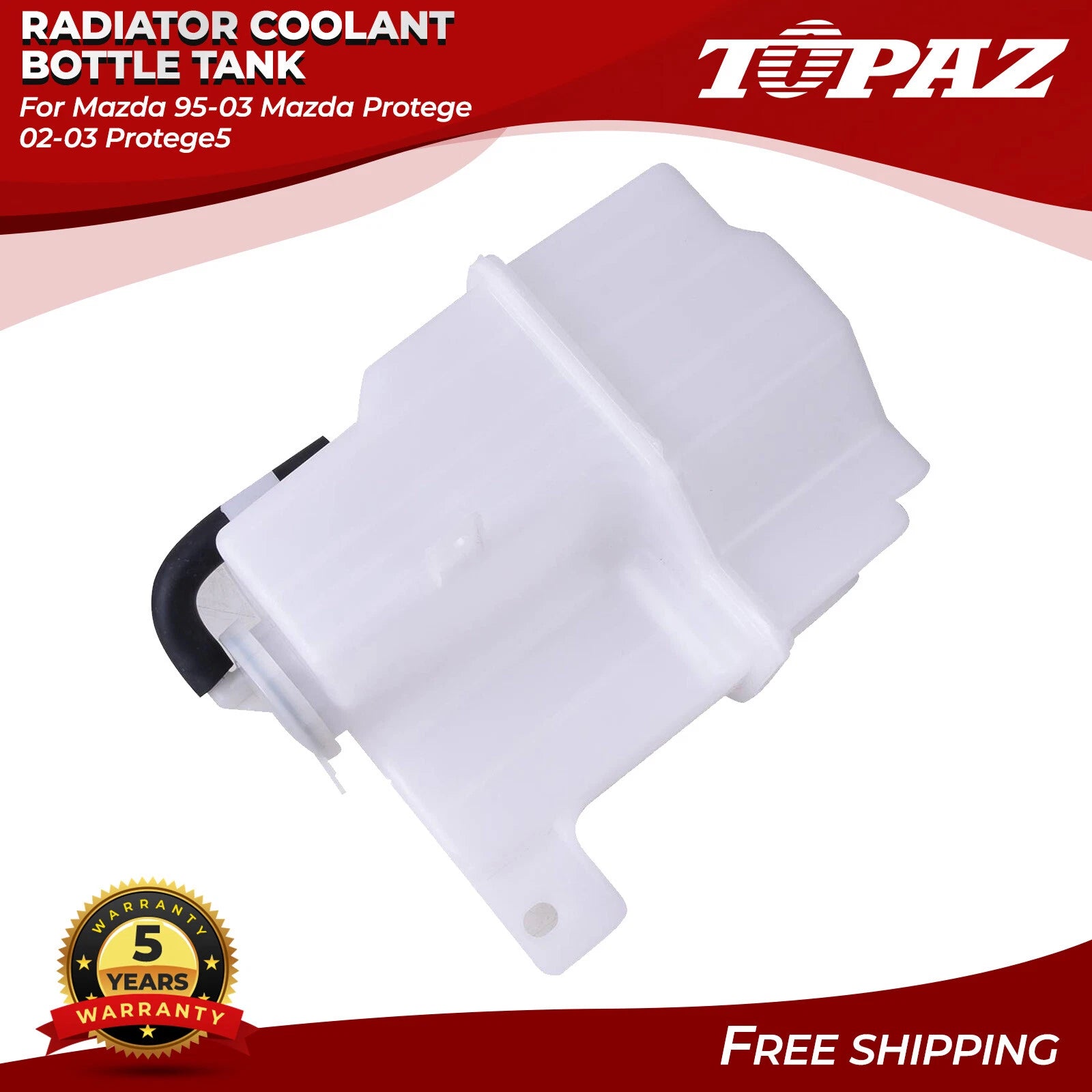 Coolant Bottle Tank with Cap for Mazda Protege (1995–2003)