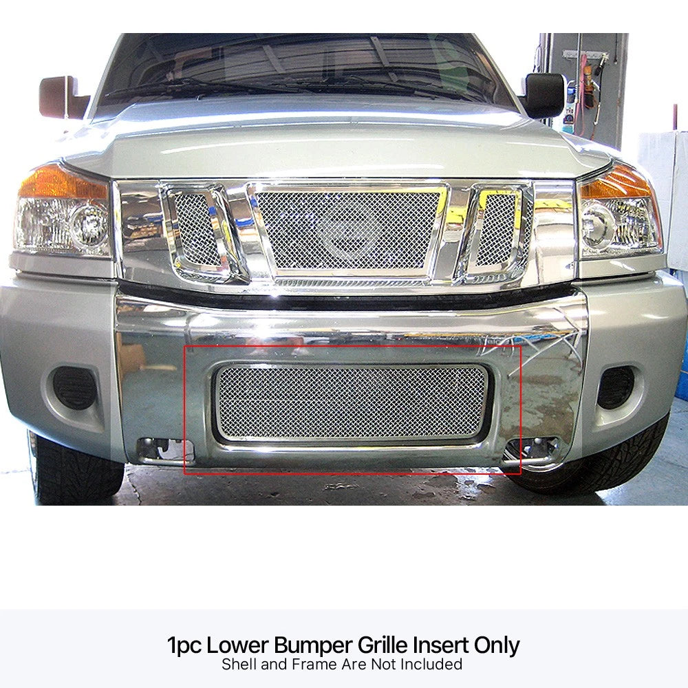 Stainless Steel Mesh Grille for Nissan Titan/Armada (2004–2015)