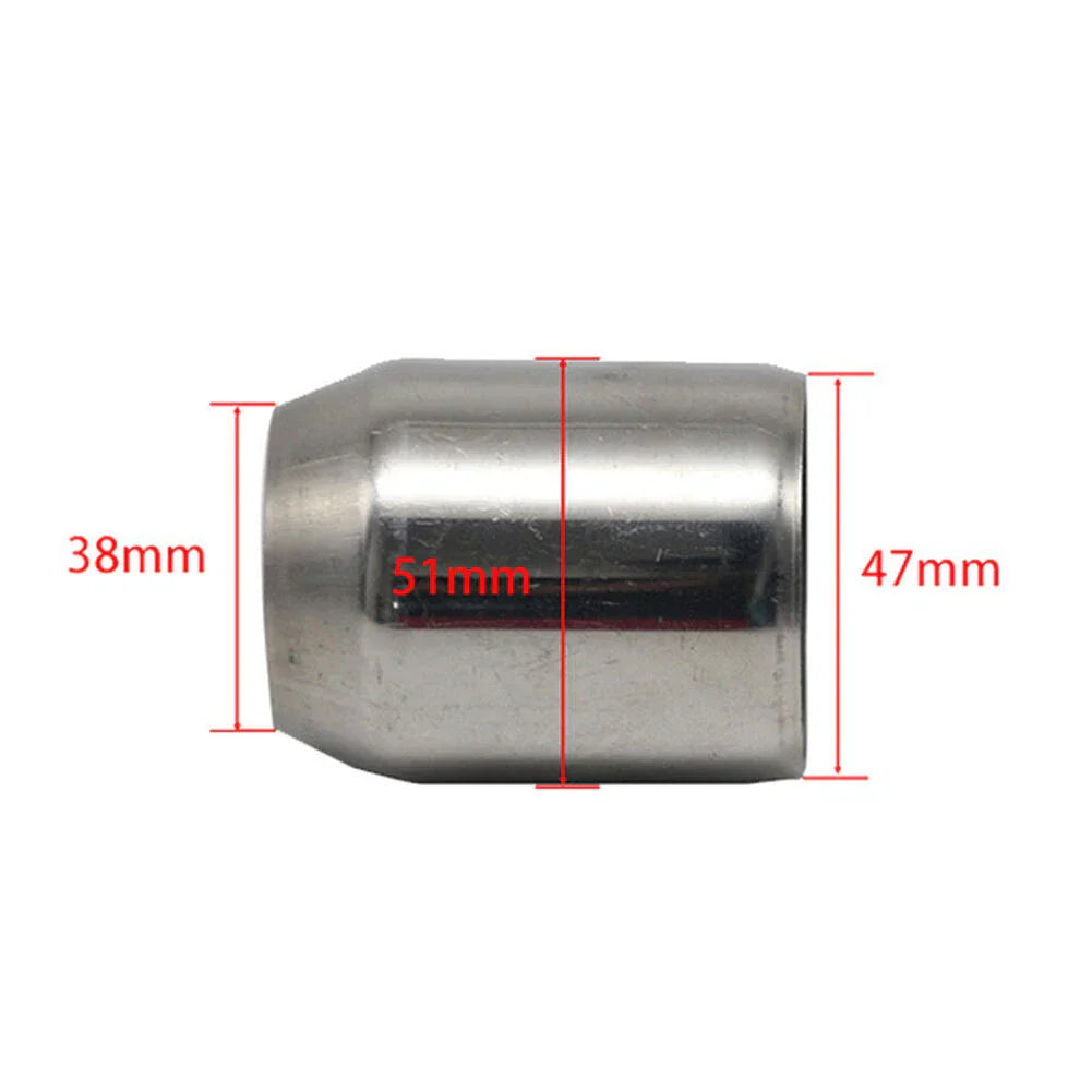 2" to 1.5" Stainless Steel Weldable Exhaust Pipe Reducer Adapter for Car