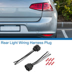 Rear Light Wiring Harness Plug for Audi TT Mk 2 (2006–2012) No. 1J0973733 Black