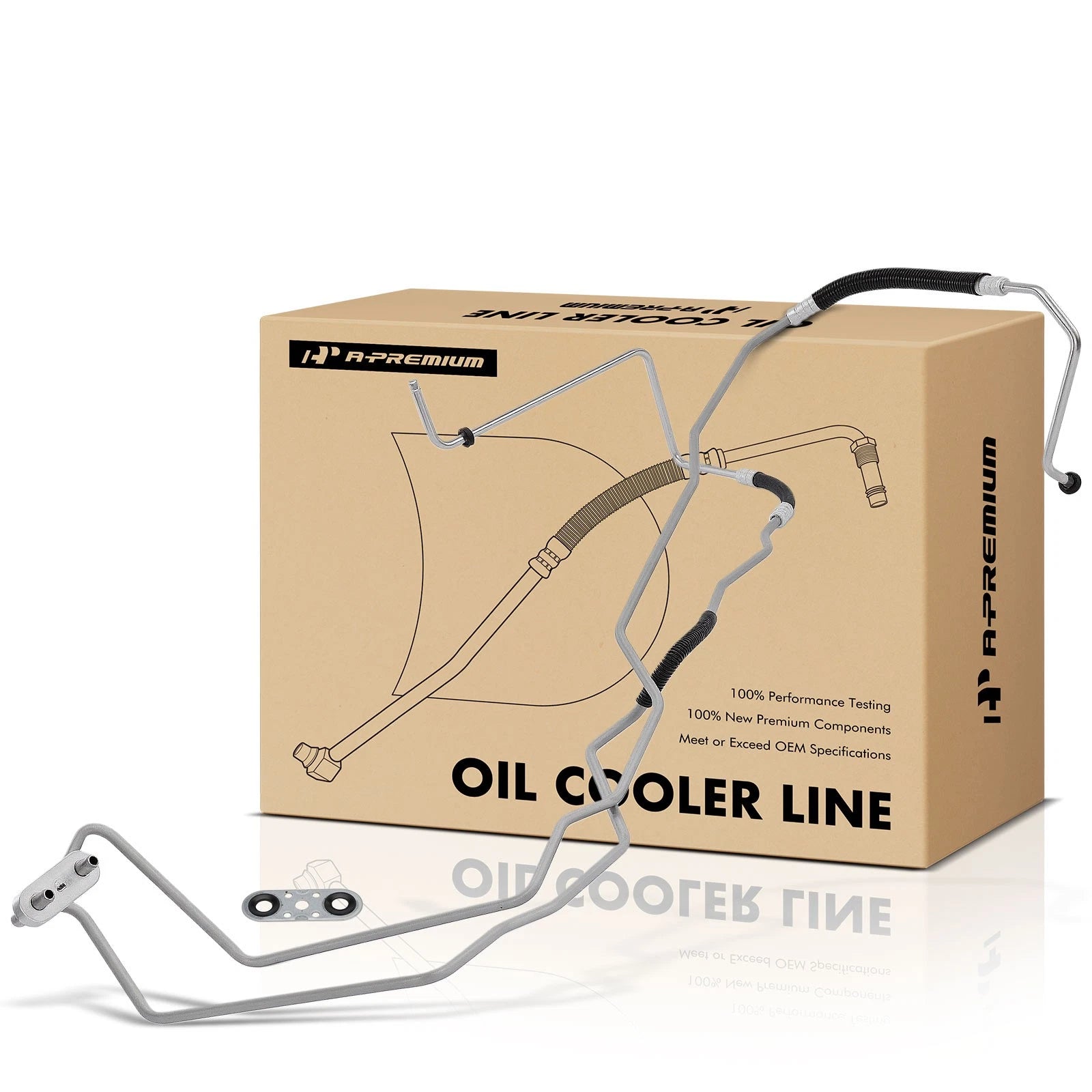 Inlet & Outlet Transmission Oil Cooler Hose for Chevy Silverado 2500 HD (2001–2007)