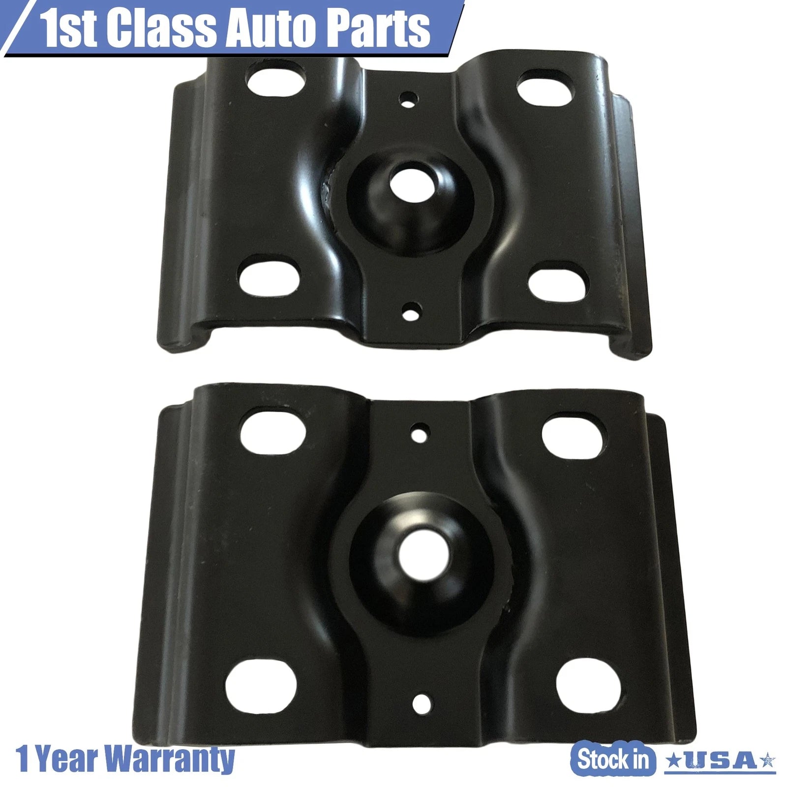 Set of 2 Rear Axle Spring U-Bolt Plate Brackets for Ford F-250 F-350 (1999–2023)