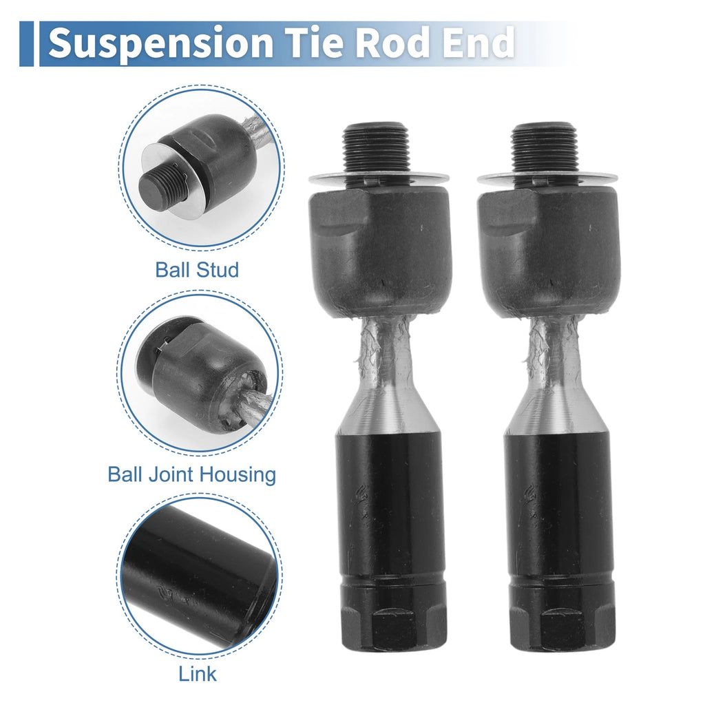 2 Pcs Front Inner Tie Rod End Links for Isuzu Ascender (2003–2008) EV80965