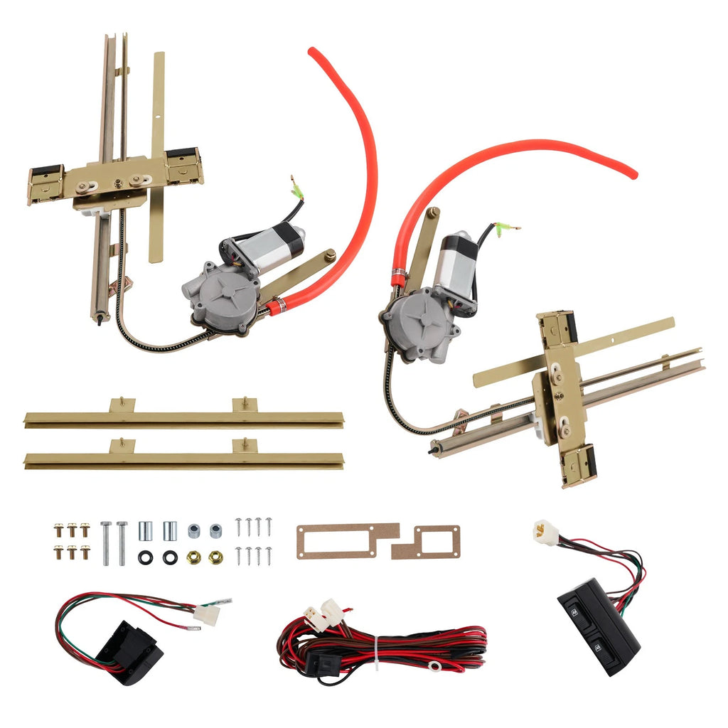 2X Power Window Kit for Universal Cars Trucks (Flat Glass)