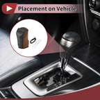 1 Pc Gear Shift Knob Cover for Nissan Murano (2009–2013) Black Brown Faux Leather