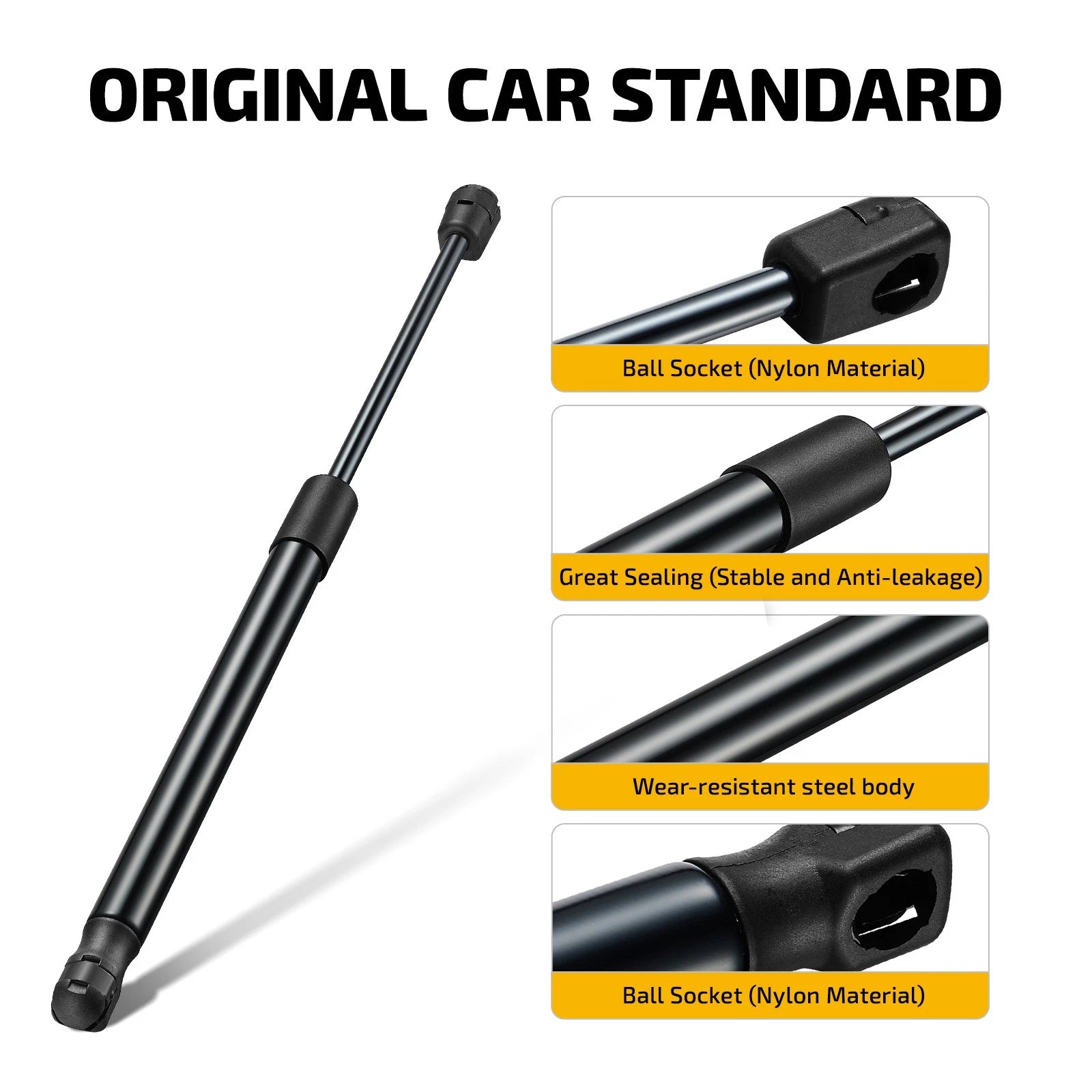 Set of 2 Gas Struts for Ford Ranger (2019–2023) 15 Inch 60Lb