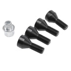 Wheel Lock Set of 4 Black Lug Bolts for BMW E32 E34 3 5 7 Series & Mini