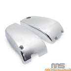 Chrome Battery Side Cover Protectors for Kawasaki Vulcan VN1500 (1996-2008)