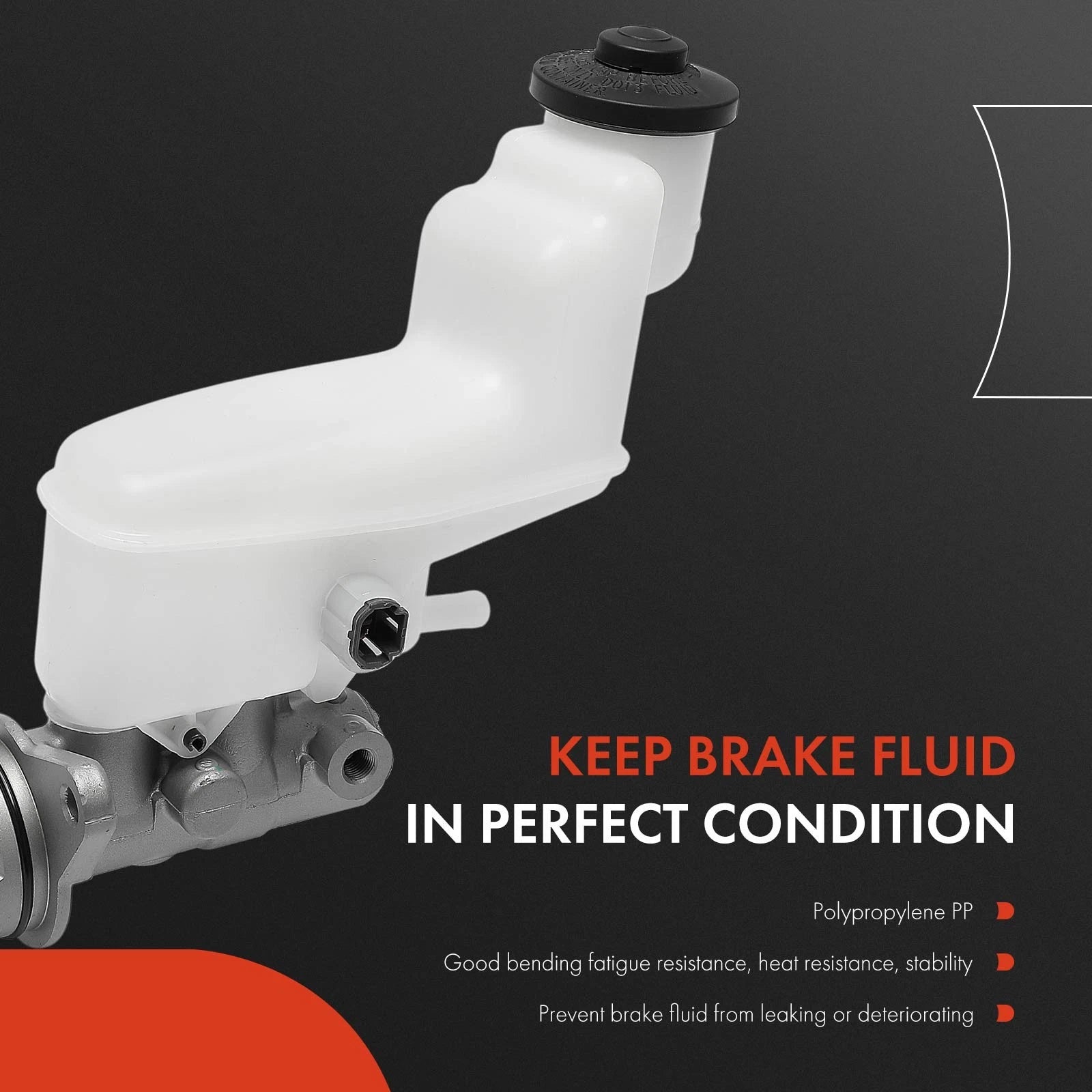 Brake Master Cylinder with Reservoir & Sensor for Toyota Camry (2007–2011)