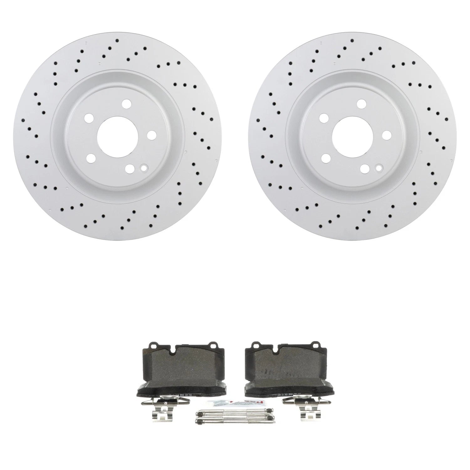 Set of 4 Bosch Quietcast Rotors & Brake Pads for Mercedes W221 S400 S550