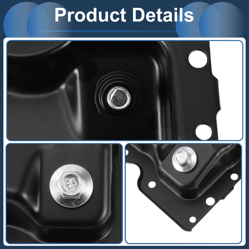 1 Pcs Engine Oil Pan No.12676340 for Buick Envision (2017–2020) Iron Black