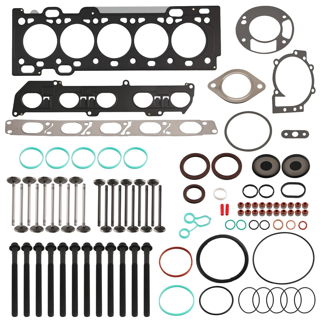 Cylinder Head Gasket Bolt Valve Kit for Volvo C30 C70 S40 S60 V50 (2004–2015)