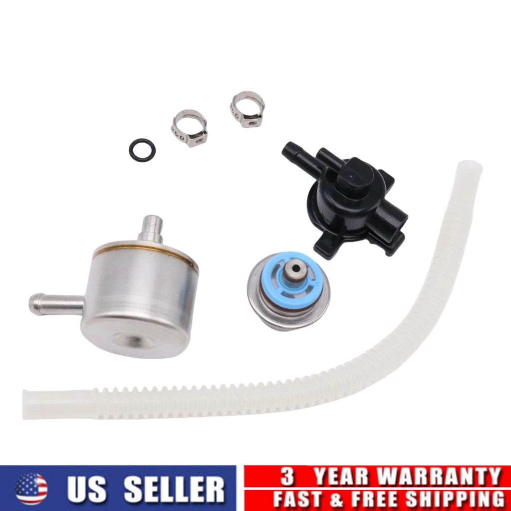 Fuel Pump Pressure Regulator with Housing & Fuel Filter for Harley Softail