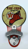 Vintage Style Texaco Fire Chief Wall Mount Bottle Opener Metal Sign (1930–)