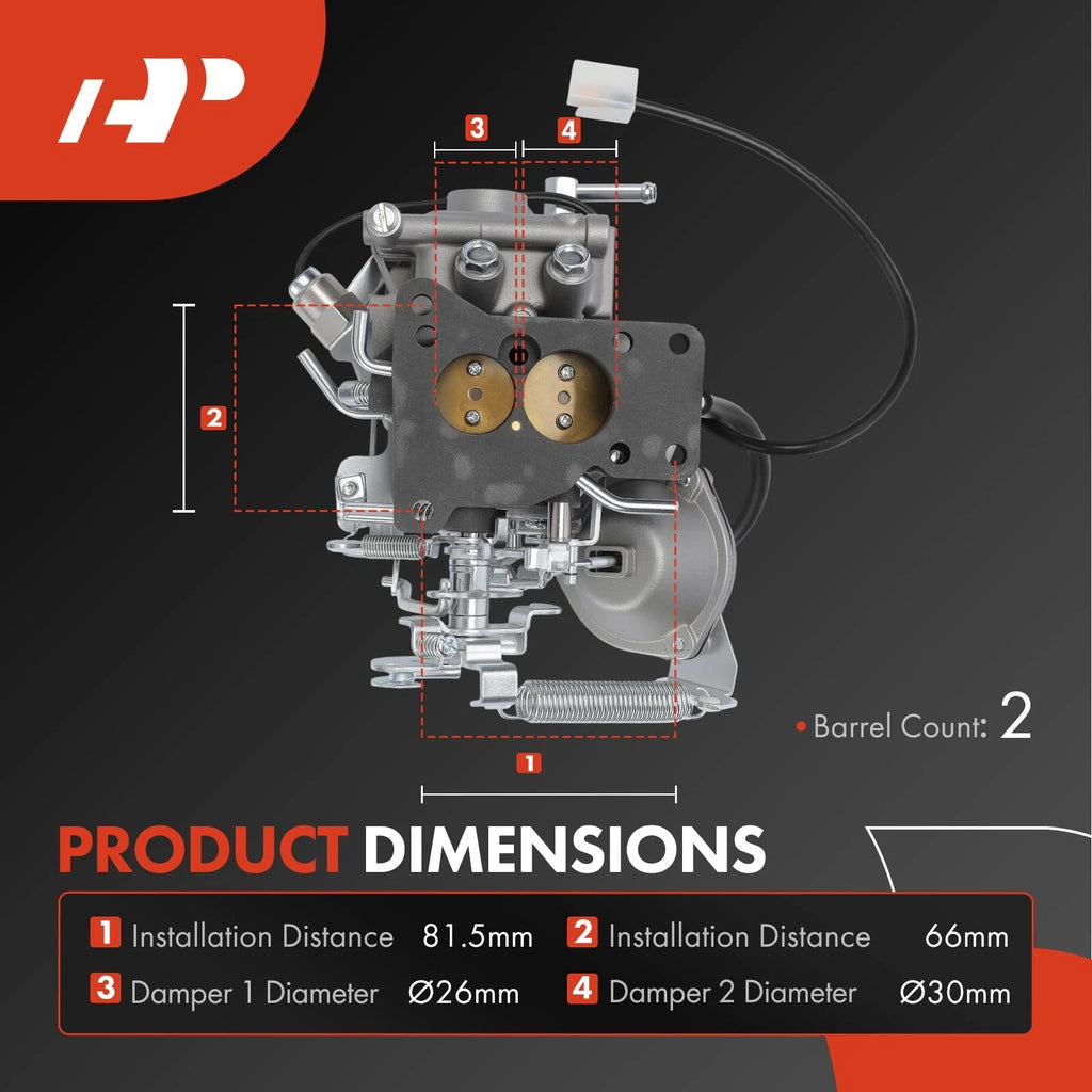 2 Barrel Carburetor for Mazda Pick Up 1980-1982