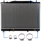 Radiator with Oil Hose Clamps for Cadillac CTS (2004–2007)