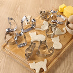 9-Piece Stainless Steel Cookie Cutters Set for Baking