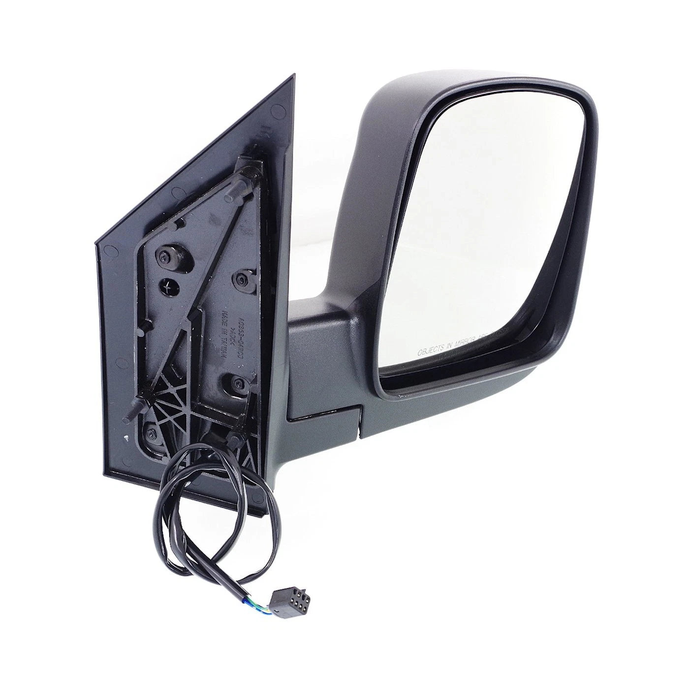 Power Mirror Set for Chevrolet Express 3500 (2003–2007) Manual Fold Black