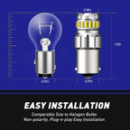 2X 1156 BA15S P21W 7506 LED Backup Reverse Light Bulbs for AUTOONE