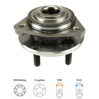 Set of 2 Wheel Hubs for Chrysler Sebring (1996–2006) Front 5 Lug