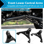 Front Lower Control Arms L&R for Mazda BT50 (2011–2016) 2.2L 3.2L