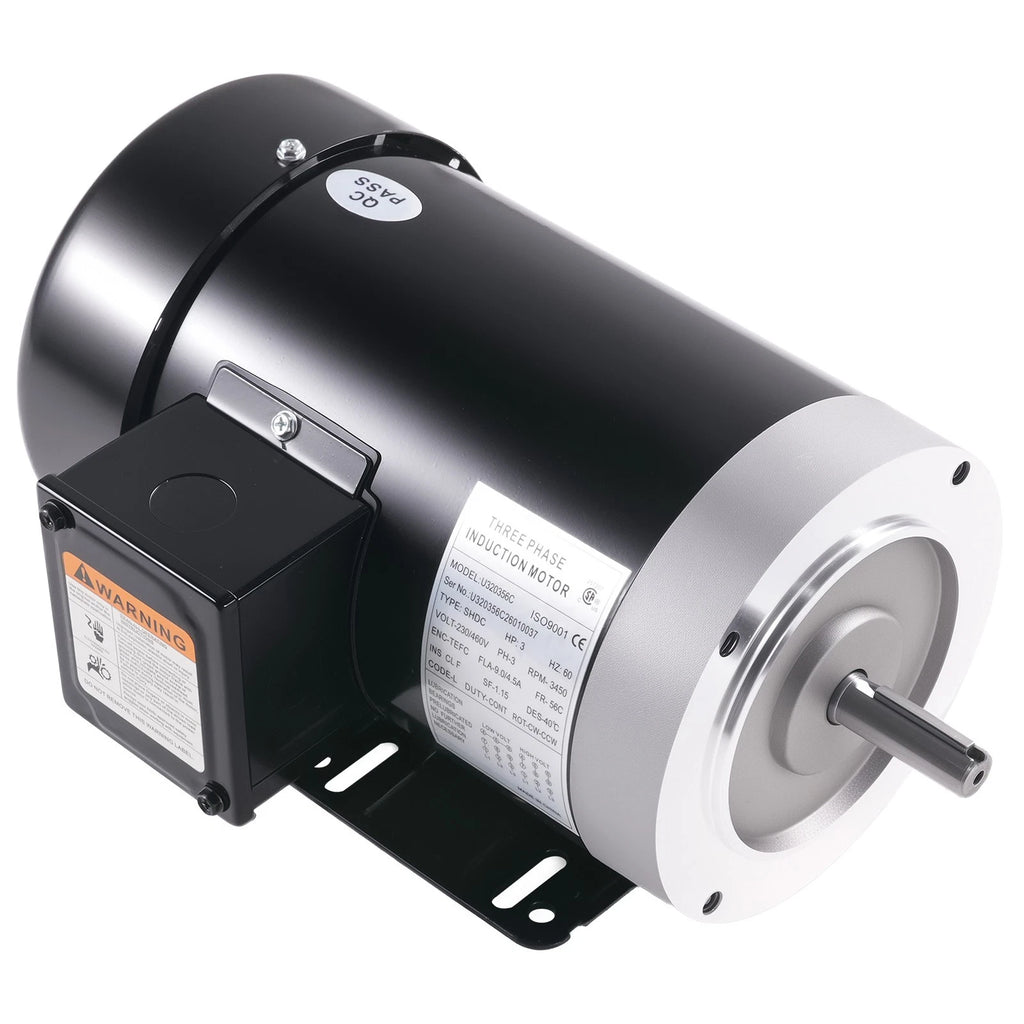 3HP Electric Motor for Three Phase TEFC 230V/460V (3450RPM)