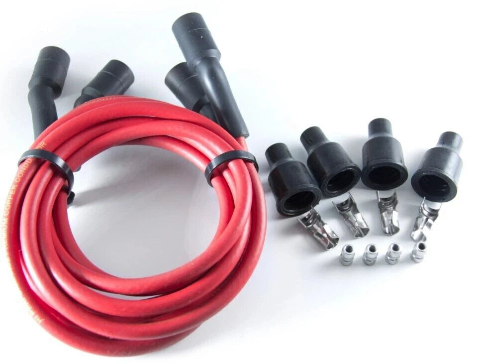 Dyna Spark Plug Wire Set for Harley Davidson (Red 7mm Copper Core)
