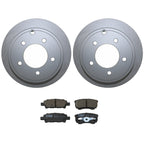 Rear Brake Kit 262mm Rotors TRW Ceramic Pads for Chrysler Dodge Jeep Mitsubishi